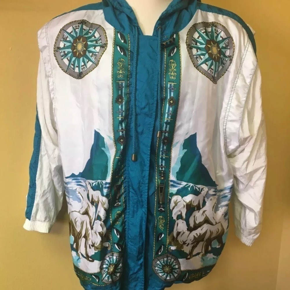 90S Polar Bear Windbreaker